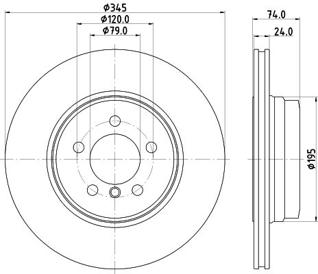 HELLA PAGID Jarrulevy 8DD 355 122-251